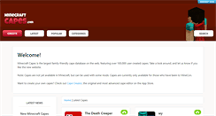Desktop Screenshot of minecraftcapes.com